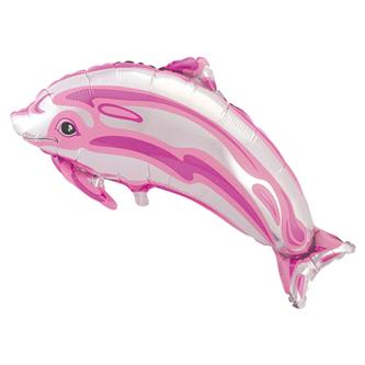 Folieballon, Lyserød Delfin