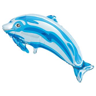 Folieballon, Blå Delfin