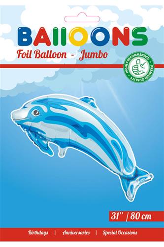 Folieballon, Blå Delfin