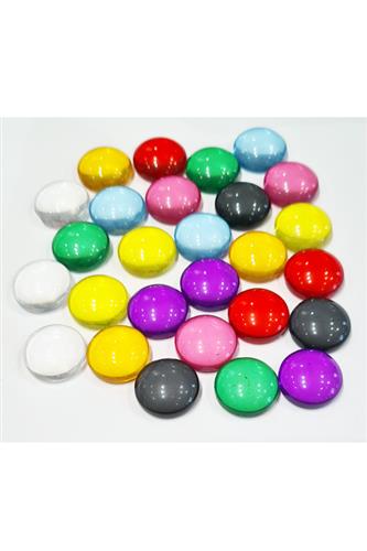 Plastiksten - gennemsigtig, 15mm - Klar