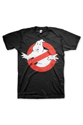 Ghostbusters Distressed Logo T-Shirt XX-Large, Black
