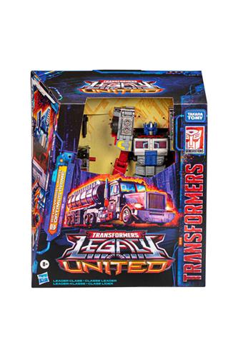 Transformers Legacy United Leader Class G2 Universe Laser Optimus Prime, Action Figure 19 Cm Convertibile