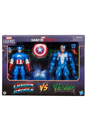 2-Pack Captain America vs. Venom 15 cm