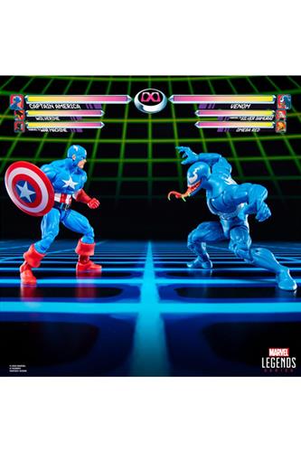 2-Pack Captain America vs. Venom 15 cm
