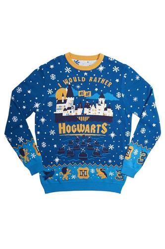 OFFICIAL HP WOULD RATHER BE AT HOGWARTS UGLY SWEATER