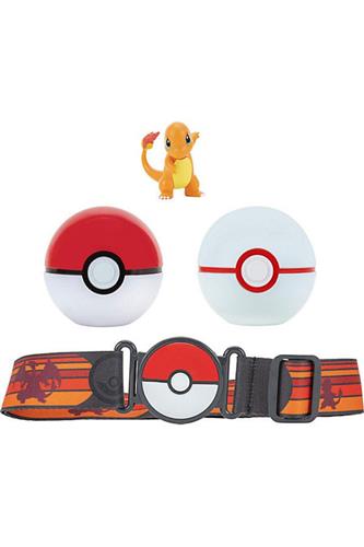 Pokemon - Poke Ball, Luxury Ball & Charmander Clip'n'go Action Figurer