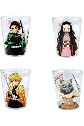 Demon Slayer - Group Shot Glas 59ml (4stk)