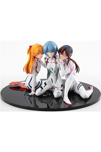 Evangelion 3.0+1.0 - Asuka, Rei & Mari Newtype Cover 1/8 Pvc Statue