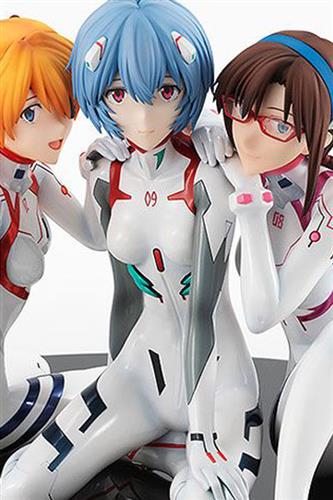 Evangelion 3.0+1.0 - Asuka, Rei & Mari Newtype Cover 1/8 Pvc Statue