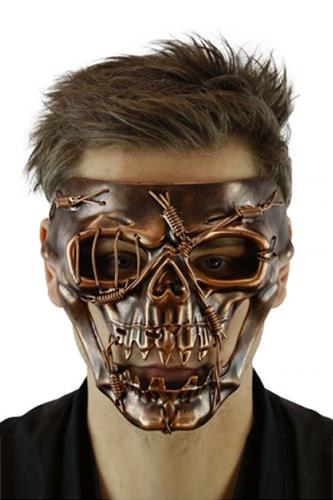 Horror Skeletmaske, Bronze