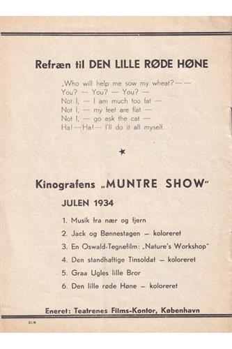 Kinografens Muntre Show - Julen 1934 - 1934