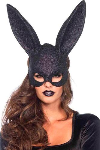 Glitter Bunnymaske, Sort