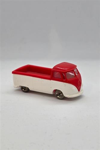 HO Scale Red VW Pickup with White Base
