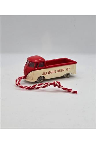 HO Scale VW Pickup with White Base and Red HO Scale VW Pickup with White Base and Red