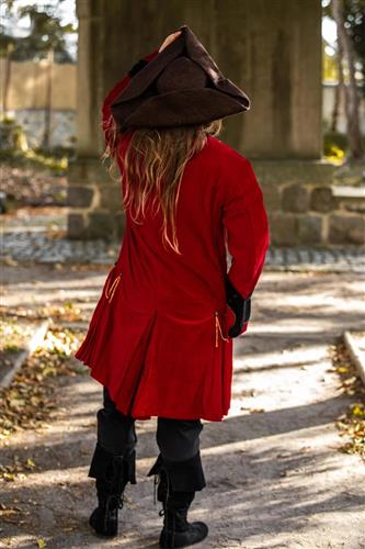 Jack Piratjakke Frock, Rød/Sort