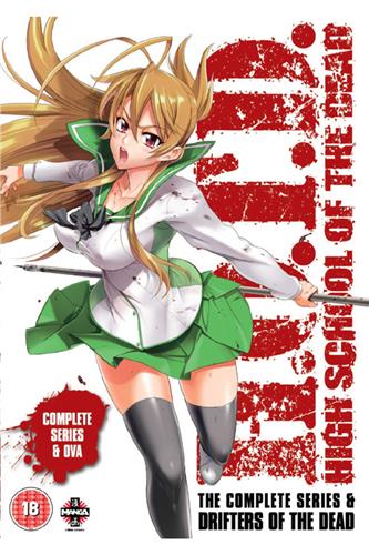 High School Of The Dead Vol.1-12 End *English Version* ANIME DVD
