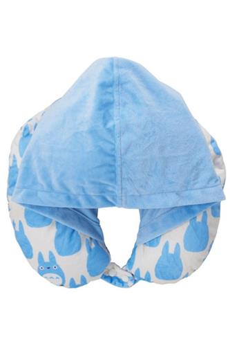 My Neighbor Totoro - Totoro Blå Nakkepude med Hætte