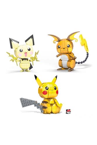 Pokemon - Pikachu Evolution Trio Byggesæt 13cm