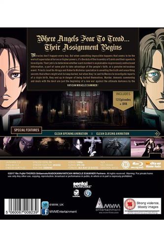 Vatican Miracle Examiner - Complete (Ep. 1-12 & OVA) Blu-Ray