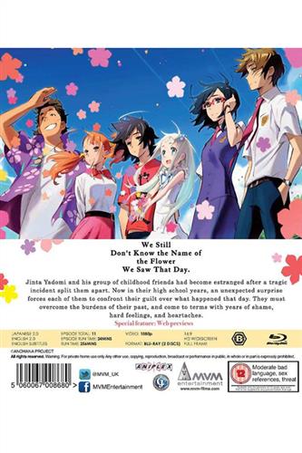 Anohana the Flower We Saw That Day - Complete (Ep. 1-11) Blu-Ray