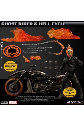 Mezco 1/12 Ghost Rider & Hell Cycle - Ghost Rider Action Figure