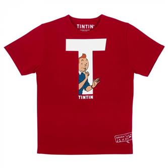 T-shirt Tintin ''T'' - Rød T-shirt Tintin ''T'' - Rød
