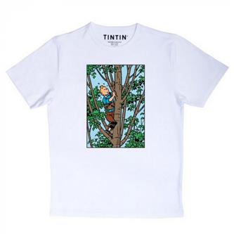 T-Shirt Tintin - klatrer i træ