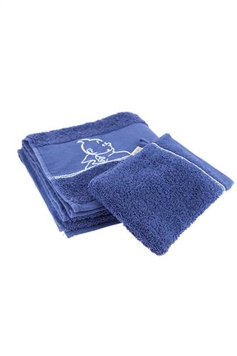 Badehåndklæde & Vaskeklud, blå
