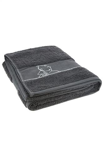 Badehåndklæde, grå