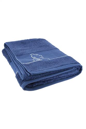 Badehåndklæde, blå
