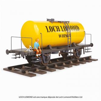 Statue - Loch Lomond-vogn med Tintin & Terry (77 CM)
