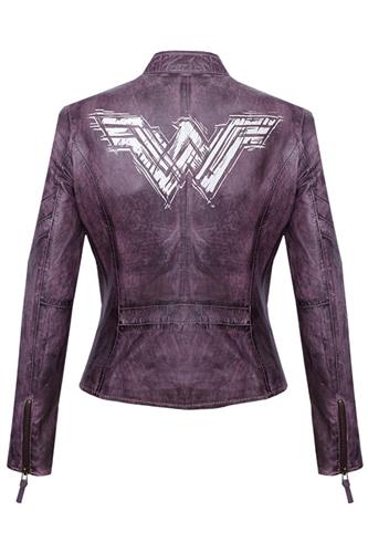 Justice League Ladies Leather Jacket Wonder Woman