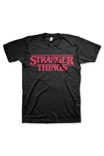 Stranger Things Logo Sort T-Shirt