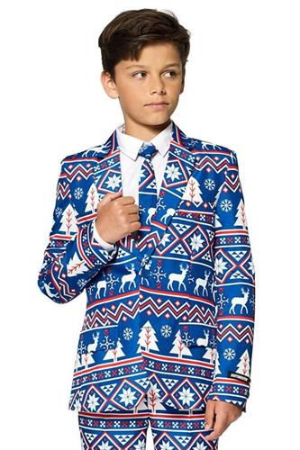 Suitmeister - Christmas Blue Nordic , Tween