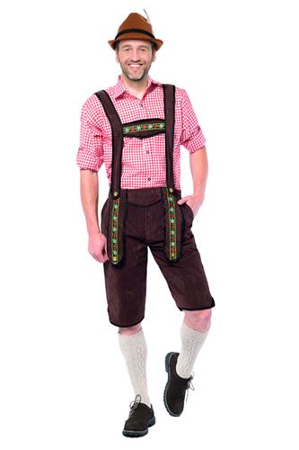 Lederhosen Bukser, Mørkbrun