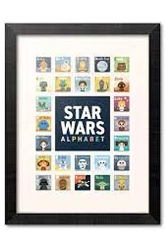 Star Wars - Alphabet Plakat i Ramme 30x40cm