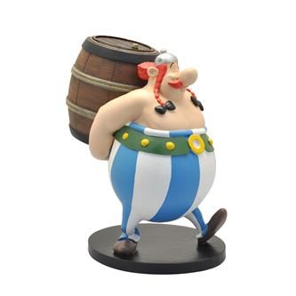 Obelix bærer på tønde
