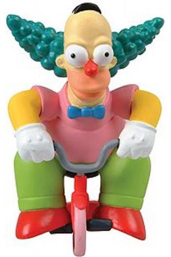 Simpsons series 2 figurer: Clown Homer på cykel