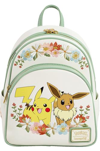 Pokemon - Pikachu & Eevee Floral Loungefly Mini Rygsæk