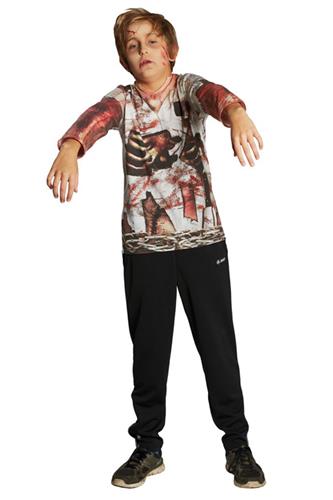 Morphsuit - Zombie T-Shirt - 104-152 | Faraos Webshop