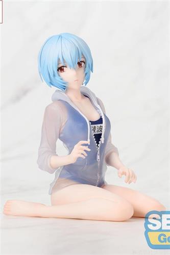 Rebuild of Evangelion - Rei Ayanami School Swimsuit Pvc Statue 13cm