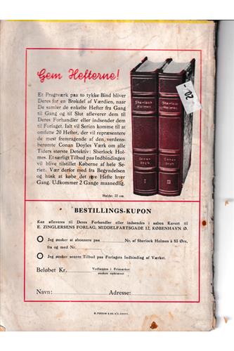 Sherlock Holmes - Memoirerne I - 1944