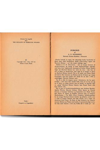 Kriminalserie (Sherlock Holmes) - Sherlock Holmes' sidste bedrifter - 1966