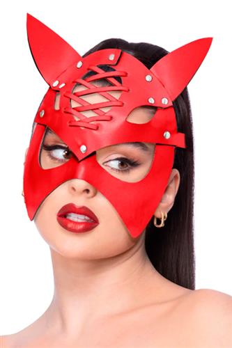 Fever Djævle Snøremaske, Rød