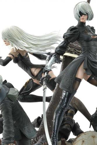 NieR Automata - 2B, 9S & A2 1/4 Statue 62cm - Square Enix | Faraos