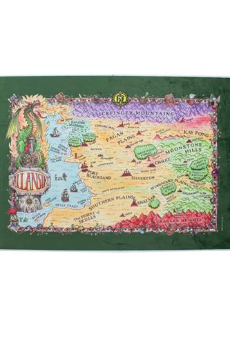 Allansia Fighting Fantasy Map A3 - Green