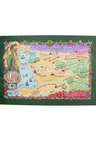 Allansia Fighting Fantasy Map A2 - Green