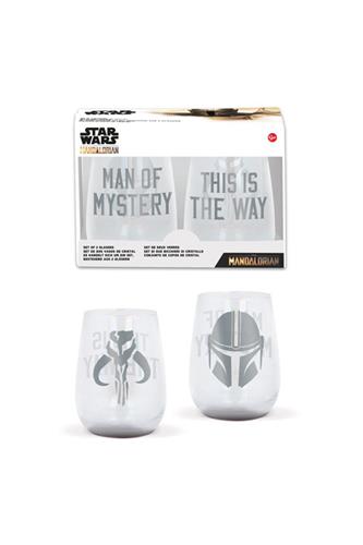 Star  Wars The Mandalorian Crystal Glasses 2-Packs