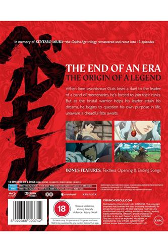 Berserk: The Golden Arc - Memorial Edition (Ep. 1-13) Blu-Ray