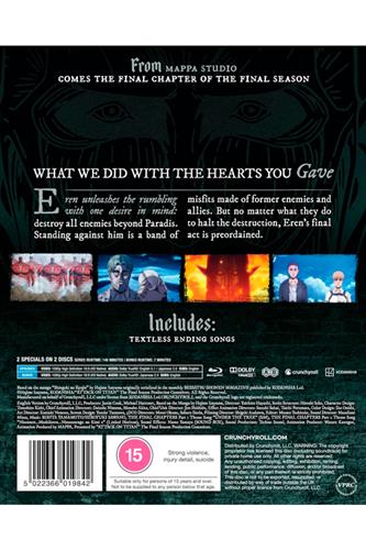 Attack On Titan - Final Chapters (Ep. 88-94) Blu-Ray